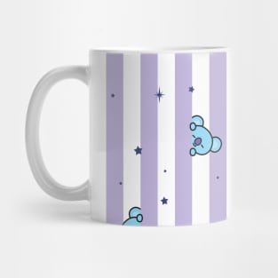 BT21 Koya Striped Pajamas Pattern Mug